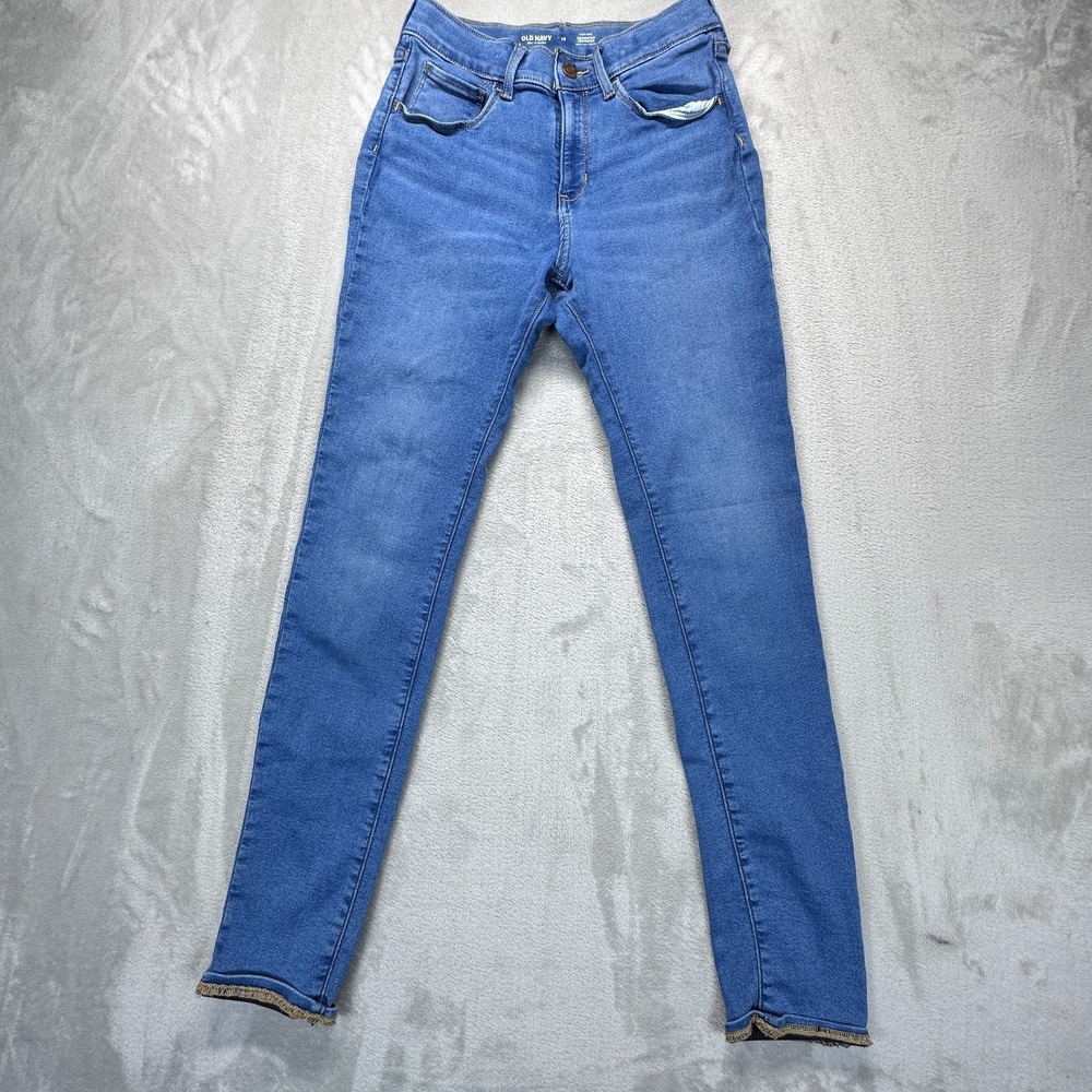 Old Navy Rockstar Jegging Jeans Womens 14 Blue Denim High Rise Stretch Pants